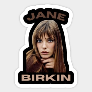 Jane birkin///Vintage for fans Sticker